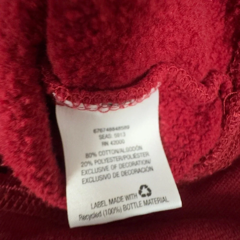 Everlast Sport Crewneck Sweatshirt Mens Large Red Fleece Pullover‎ 2547
